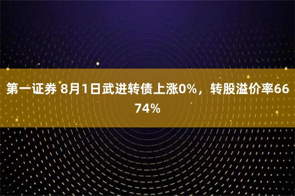第一证券 8月1日武进转债上涨0%，转股溢价率6674%